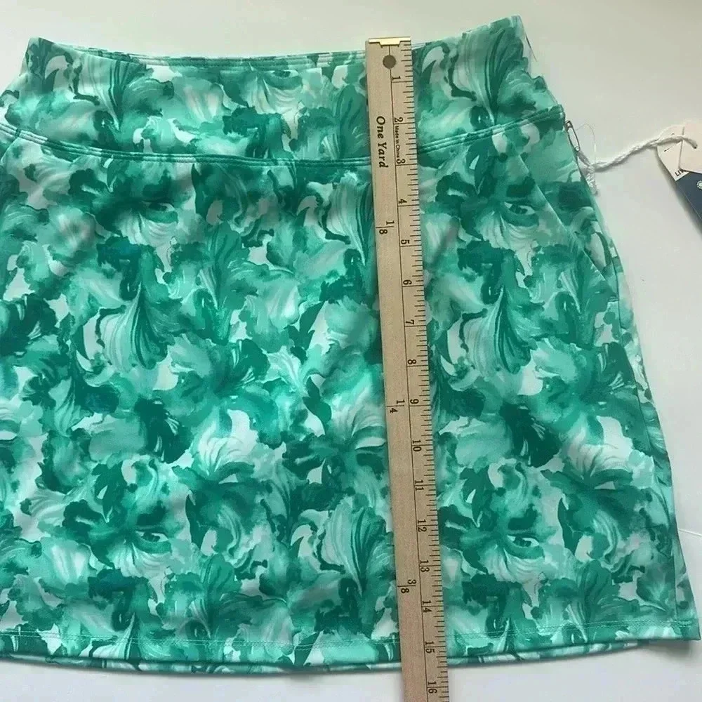 TOMMY BAHAMA Tropic Active A-line Skort Built in Tee holder UPF 50 - Picture 7 of 9